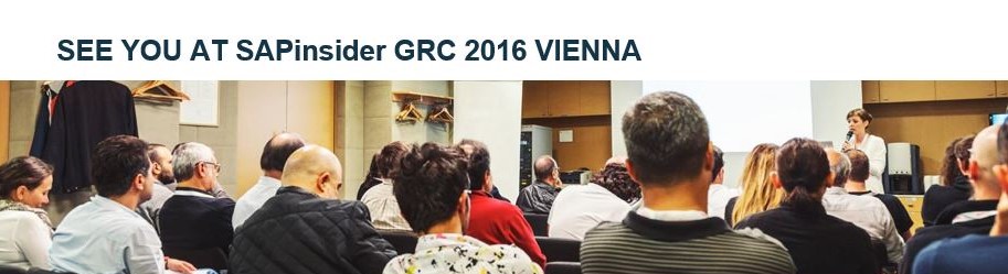 SAP Insider GRC 2016 Vienna